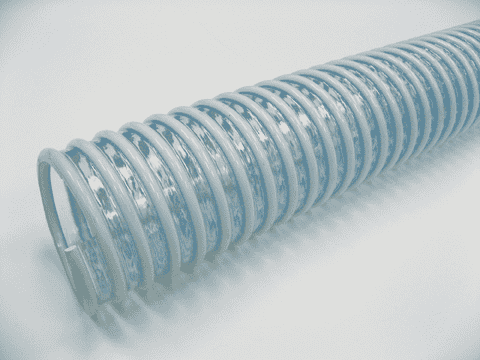 3074-0125-100 by Jason Industrial | 3074 Series | HD Sub-Zero Cold Weather Suction Hose | 36 PSI | 1-1/4" ID | 1.48" OD | White/Clear | PVC | 100ft