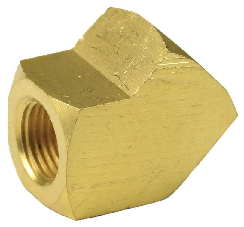 3080202C by Dixon Valve | Pipe Adapter | 45° Elbow | 1/8" Female NPTF x 1/8" Female NPTF | Brass
