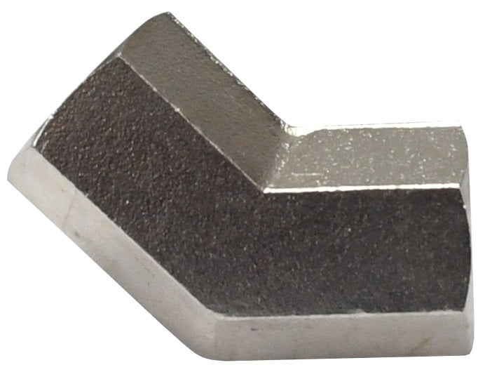 3080202SS by Dixon Valve | Pipe Adapter | 45° Elbow | 1/8" Female NPT x 1/8" Female NPTF | 316 Stainless Steel