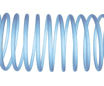 3098-0250 by Jason Industrial | FDA Banding Coil | Clockwise | Fits 2-1/2" Hose ID | Coil Length: 8" | PVC