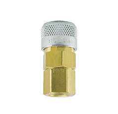 310-4204 by ZSi-Foster | Quick Disconnect | 310 Series | 3/8" Automatic Socket | 3/8" FPT | Brass/Steel