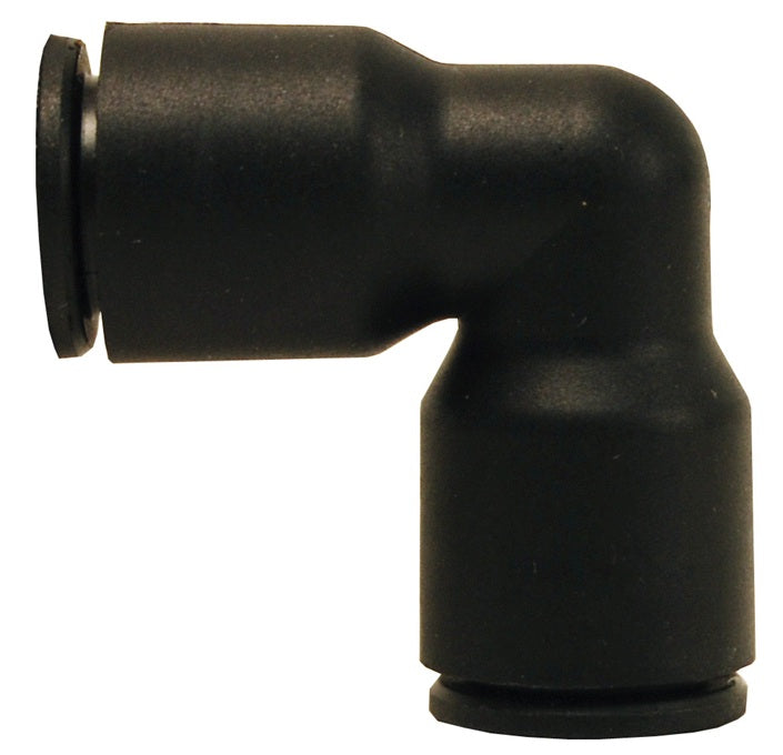 31020600 by Dixon Valve | Legris Metric Push-In Fitting | Union | 90° Elbow | 6mm Tube OD x 6mm Tube OD | Nylon