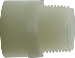 31095 (31-095) by Midland | Garden Hose Fitting | Adapter | 3/4" Female GHT x 3/4" Male GHT | Straight | White Nylon