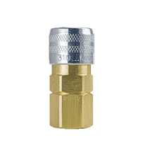 310M-4404 by ZSi-Foster | Quick Disconnect | 310 Series | 3/8" Manual Socket | 1/2" FPT | Brass/Steel