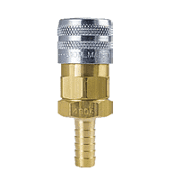 310M-4804 by ZSi-Foster | Quick Disconnect | 310 Series | 3/8" Manual Socket | 3/8" ID | Hose Stem | Brass/Steel