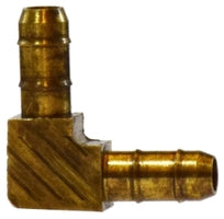 32170 by Midland | Barb for Plastic Tubing | 1/4" Tube OD | 90° Elbow | Brass