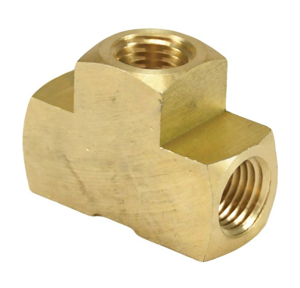 3220404C by Dixon Valve | Female Tee | 1/4" Female NPTF x 1/4" Female NPTF x 1/4" Female NPTF | Extruded Brass