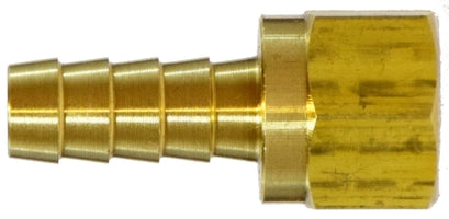 32105 by Midland | Flare Swivel Hose Barb | 3/8" Hose ID x 3/8" Female 45° Flare | 45° Elbow | Brass