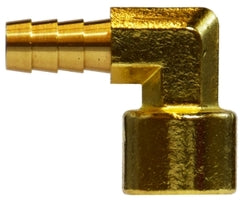 32410 by Midland | Hose Barb | 1/2" Hose ID x 3/8" Female NPTF | 90° Elbow | Brass