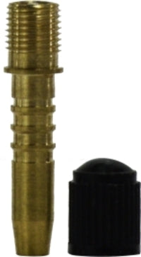 32783 by Midland | Pneumatic Tank Valve | Bicycle Pump Fitting | Inflator | 3/16" Hose Barb x Inflation Needle Thread | Brass