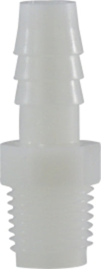 33009W by Midland | Plastic Pipe Fitting | 5/16" Hose Barb x 1/4" Male Pipe | Adapter | White Nylon
