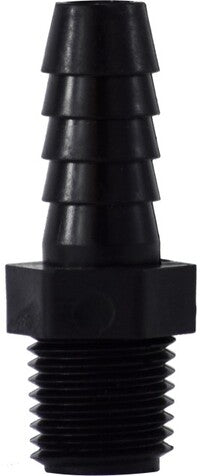 33018P by Midland | Plastic Pipe Fitting | 1/2" Hose Barb x 3/4" Male Pipe | Adapter | Polypropylene