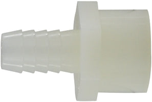 33061W by Midland | Plastic Pipe Fitting | 1/2" Hose Barb x 1/2" Female Pipe | Adapter | White Nylon