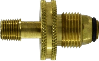 34073 by Midland | Pol Fitting | Hand Wheel Pol Adapter | 1/4" Male MPT Pol Soft Nose with Brass Wheel | Straight | Brass