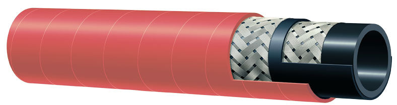 T340AH075X50 Alfagomma by Kuriyama | T340AH Series | Steam Hose | 3/4" ID | 1.22" OD | 270 PSI | Red | 100ft Length