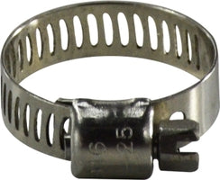 350006SS by Midland | Metal Hose Miniature Marine Worm Gear Clamp | 350SS Series | 5/16" Width | ID Range: 5/16" to 7/8" | 316 Stainless Steel Band & Screw