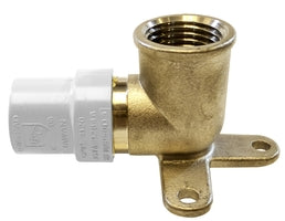 35420LF by Midland | Transition Fitting | Lead Free | Drop Ear | 1/2" CPVC | 90° Elbow | Brass