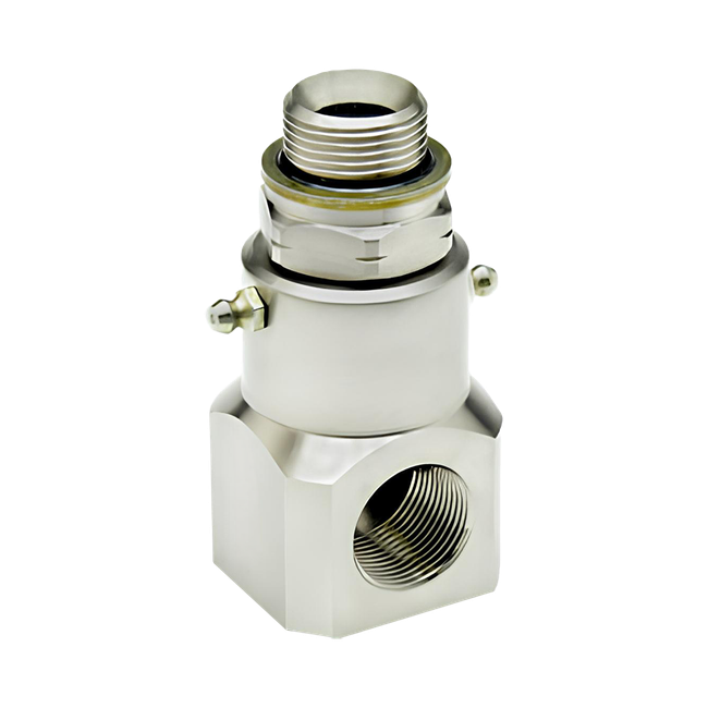 9SS8DBMBSPP8XFBSPP8-NI-V by Super Swivel | #40303 | G 1/2-14 Male BSPP x G 1/2-14 Female BSPP | 0.406" Through Hole | 90° Elbow | Nickel | Viton Seal