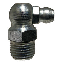 36120SS by Midland | Grease Fitting | Ball Check | 1/8"-27 Male NPTF | 0.84" Length | 90° Elbow | 303 Stainless Steel