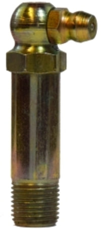 36121 by Midland | Grease Fitting | Ball Check | 1/8"-27 Male NPTF | 1.81" Length | 90° Elbow | Steel