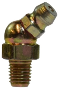 36148 by Midland | Grease Fitting | Ball Check | 1/4"-28 Male Taper | 45° Long Elbow | Steel
