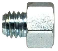 36304 by Midland | Grease Fitting | Female English to Male English | 1/4"-28 UNF x M6x1.0 | Adapter | Zinc Plated Carbon Steel