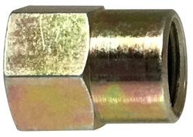 36340 by Midland | Grease Fitting | Coupling | 1/4"-28 Female UNF x 1/8-27" Female NPTF | Straight | Zinc Plated Carbon Steel