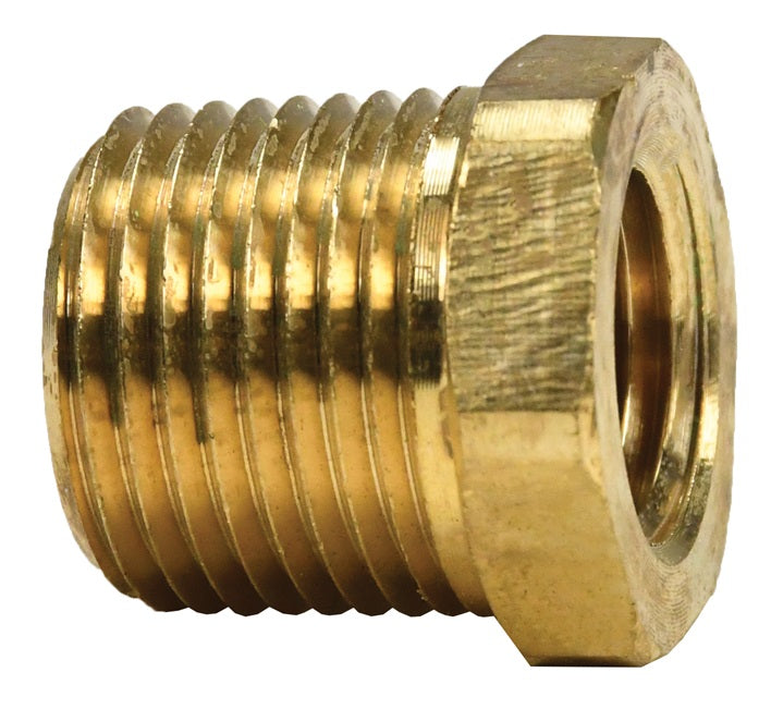 3730604CLF by Dixon Valve | Reducer Hex Bushing | 3/8" Male NPTF x 1/4" Female NPTF | Lead-Free Brass