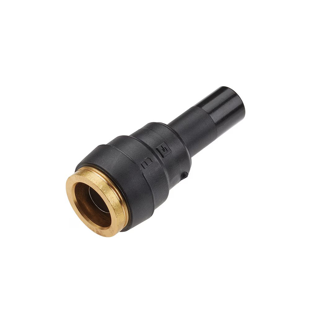 37PTCSP-4-6 by Parker | Plug-In Fitting | 1/4" Push-to-Connect x 3/8" Plug-In Stem | Straight | Composite | Pack of 2