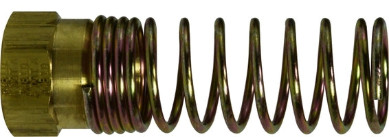 38015 by Midland | DOT Air Brake Reusable Hose Fitting | Nut and Spring Assembly | 3/8" Hose ID | Brass