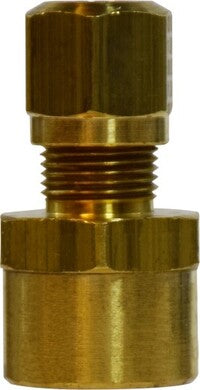 38063 by Midland | DOT Air Brake Fitting | Nylon Tubing | 3/8" Tube OD x 1/4" Female NPT | Adapter | Brass