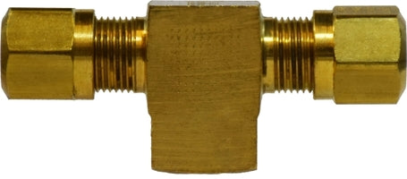 38146 by Midland | DOT Air Brake Fitting | Nylon Tubing | Female Branch 5/8" Tube OD x 5/8" Tube OD x 1/4" Female NPTF | Tee | Brass