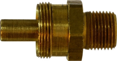 38324 by Midland | DOT Air Brake Reusable Hose Fitting | Body | 3/8" Hose ID x 1/4" Male Pipe | Adapter | Brass