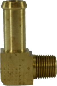 38864 by Midland | Fuel Hose Barb | 5/16" Hose ID x 1/4" Male Pipe | 90° Elbow | Brass