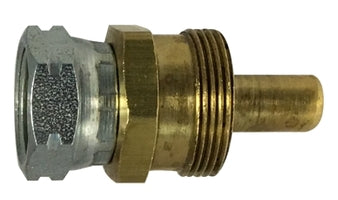 39357 by Midland | DOT Air Brake Reusable Hose Fitting | Connector Hose (Body Only) | 3/8" Hose ID x 3/4-20 Female ABS | Brass
