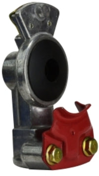 39878 by Midland | Truck & Trailer Gladhand | Emergency Red with Filter | 1/2" FPT Port | Aluminum