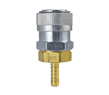 3R5705 by ZSi-Foster | Quick Disconnect | 3FRL Series | 1/2" Automatic Socket | 3/8" ID | Hose Stem | Brass/Steel
