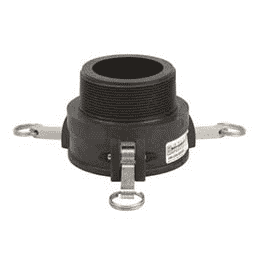 400B by Banjo | Cam Lever Coupling | Part B | 4" Female Coupler with 3 Arms x 4" Male NPT | 150 PSI | Gasket: EPDM | Polypropylene