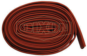 H525R50UC Dixon 500# Nitrile Covered Fire Hose - Light Duty - Red - Uncoupled - 2-1/2" Hose Size - 2-13/16" Bowl Size - 50ft Length