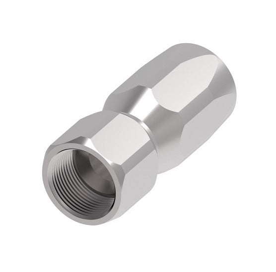 403-6S Aeroquip by Danfoss | Female Inverted Flare 100R5 Reusable Hose Fitting | -06 Female Inverted Flare x -06 Reusable Hose End | Steel