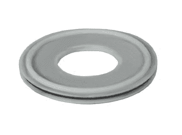 40MPF-XW150 Dixon Valve 1-1/2" Silicone Flanged Sanitary Clamp Gasket - White
