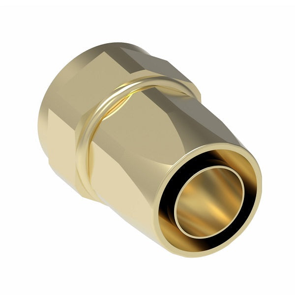 411-32B Aeroquip by Danfoss | Female 37° JIC Swivel 100R5 Reusable Hose Fitting (3 Piece) | -32 Female 37° JIC Swivel x -32 Reusable Hose End | Brass