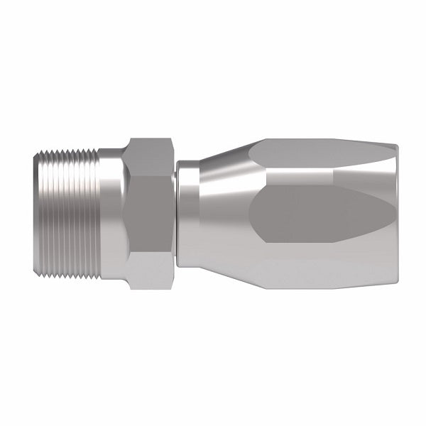 412-4-4S Aeroquip by Danfoss | Male Pipe 100R5 Reusable Hose Fitting (3 Piece) | -04 Male Pipe x -04 Reusable Hose End | Steel