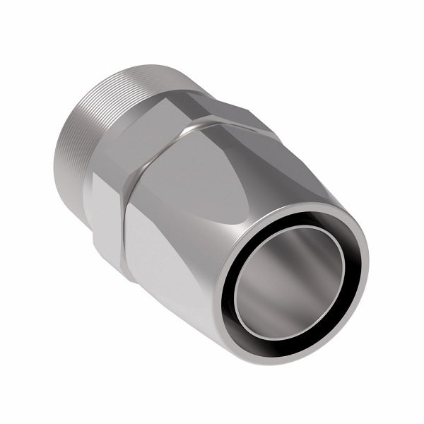 412-32-32S Aeroquip by Danfoss | Male Pipe 100R5 Reusable Hose Fitting (3 Piece) | -32 Male Pipe x -32 Reusable Hose End | Steel