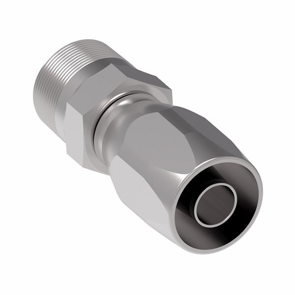412-8-10S Aeroquip by Danfoss | Male Pipe 100R5 Reusable Hose Fitting (3 Piece) | -08 Male Pipe x -10 Reusable Hose End | Steel