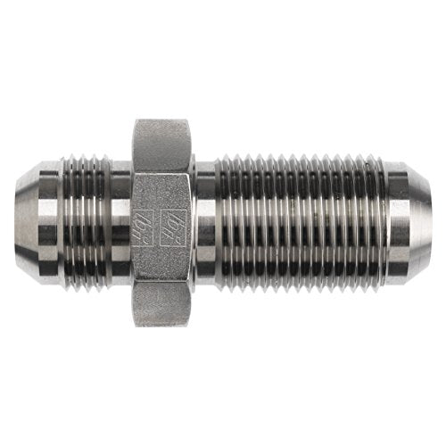 2700-20-20 by Brennan Inc. | -20 Male JIC x -20 Male JIC Bulkhead | Straight | Steel