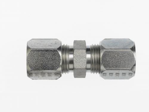 C2403-16-04-SS by Brennan Inc. | -16 Bite Type x -04 Bite Type Tube Union | Straight | Stainless Steel