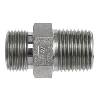FS2404-08-16 by Brennan Inc. | -08 Male Face Seal x -16 Male Pipe | Straight | Steel