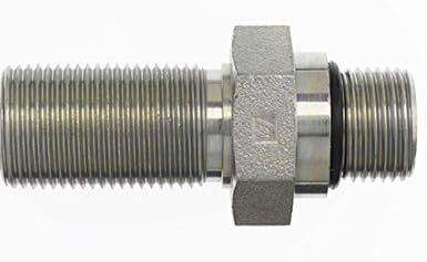 FS2764-20-20-O by Brennan Inc. | -20 Male Face Seal Bulkhead x -20 Male O-Ring Boss | Straight | Steel