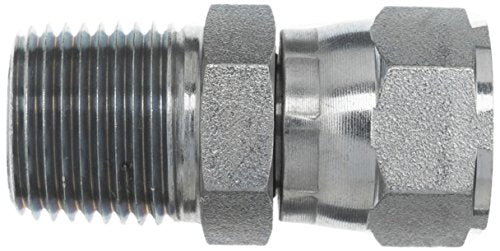 6505-32-32 by Brennan Inc. | -32 Male Pipe x -32 Female JIC Swivel | Straight | Steel